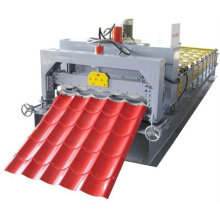cangzhou qianjin Automatic Glazed Tile  Galvanized Steel Roof Panel Roll Forming Machine roll former step tile making machine